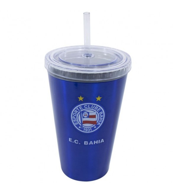 Copo Plástico Canudo 500ml - Bahia